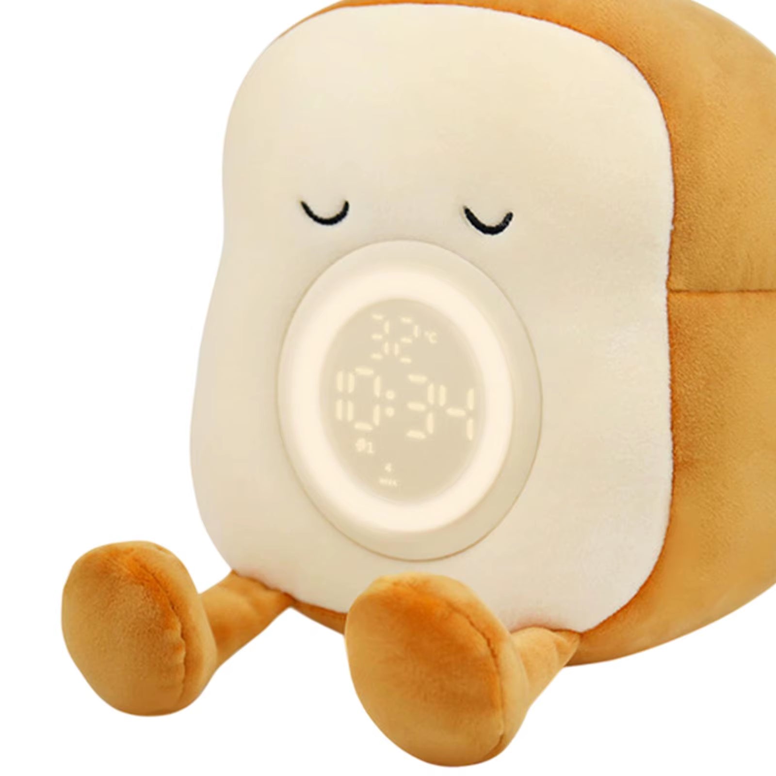 Stuffed Alarm Clock Vibration Bedside Lamp for Women Bedroom Room Decor Kids