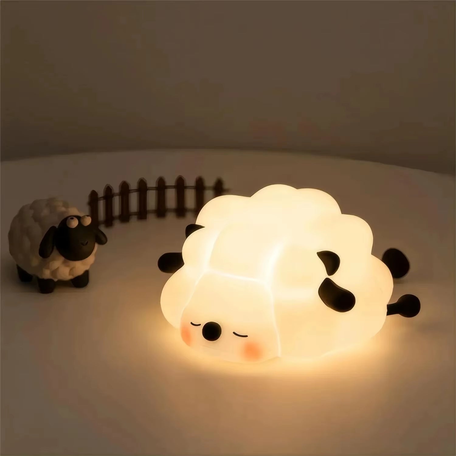 LED Night Light Silicone Rabbit Touch Sensor Lamp Cute Animal Light Bedroom Decor Gift for Kid Baby Child Table Lamp Home Decor