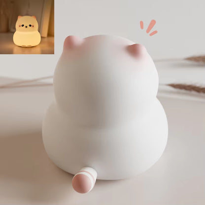 LED Night Light Silicone Rabbit Touch Sensor Lamp Cute Animal Light Bedroom Decor Gift for Kid Baby Child Table Lamp Home Decor